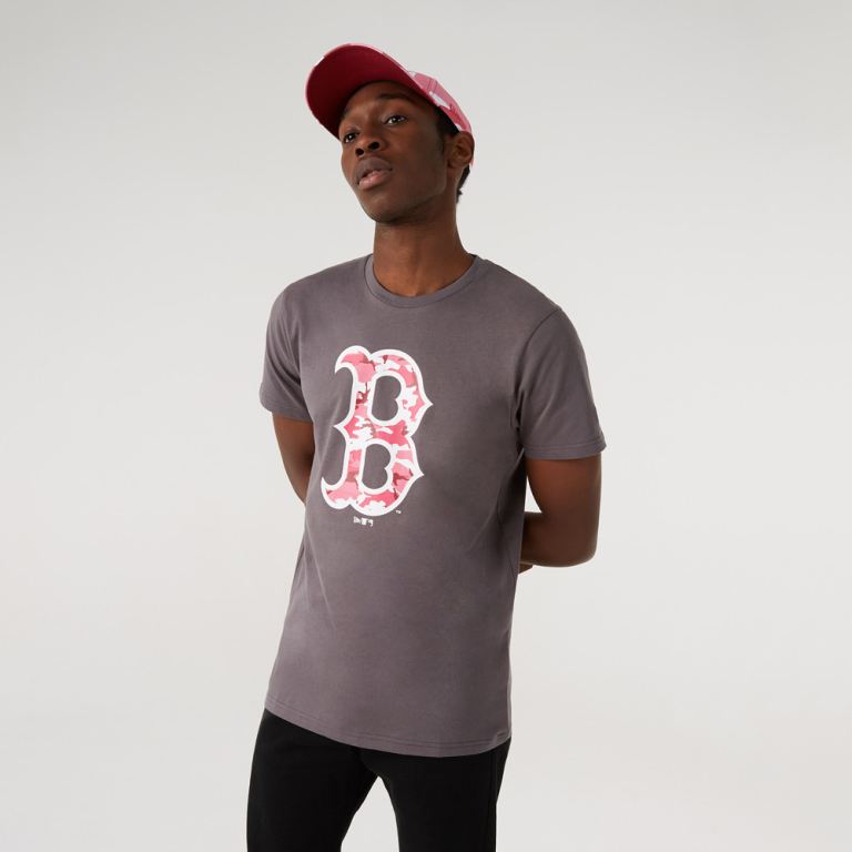 Ropa New Era Mlb Grises - Boston Sox MLB Logo 65491IMKE